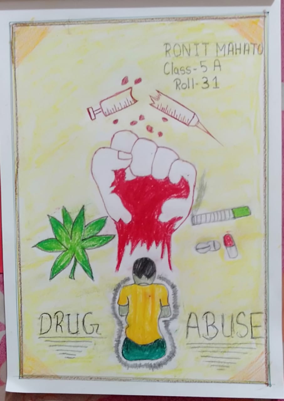 Drawing or painting on nasha mukti or(International Day of Drug) by ktcc  arts and carft classes - YouTube