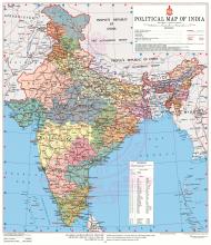 Latest Political Map of India